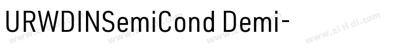URWDINSemiCond Demi字体转换